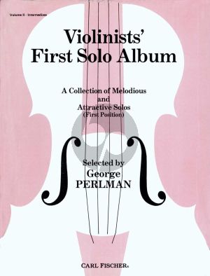 Violinist's First Solo Album Vol. 2 Violin and Piano (selected by George Perlman)