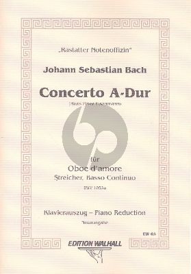 Bach Concerto A-major BWV 1055A Oboe d'Amore-Piano