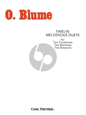Blume 12 Melodious Duets for 2 Trombones