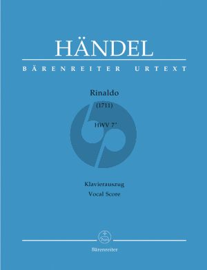 Handel Rinaldo HWV 7A (1711) Opera in 3 Acts Vocal Score (Editor David R. Kimbell - Arranger Michael Rot Italian/German) (Barenreiter-Urtext)