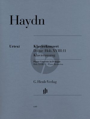 Haydn Concerto D-major Hob.XVIII:11 (Piano-Orch.) Piano Reduction