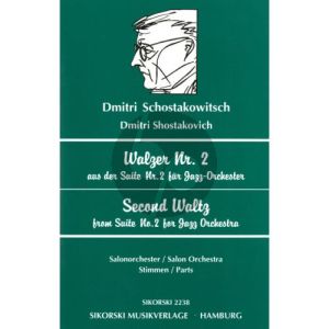 Shostakovich Walzer nr.2 Salonorchester Stimmen