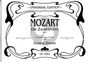 Mozart Die Zauberflote Vol.1 Piano 4 Hds. (transcr. by Alexander Zemlinsky))