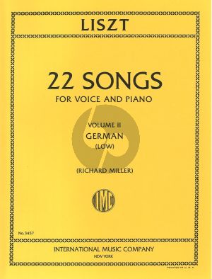 Liszt 22 Songs Vol.2 German (Low)