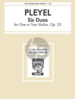 Pleyel 6 Duets Op. 23 2 Violins