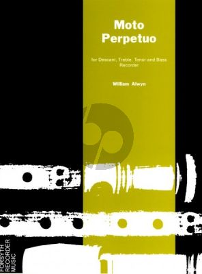 Alwyn Moto Perpetuo 4 Recorders (SATB) (Score-Parts)