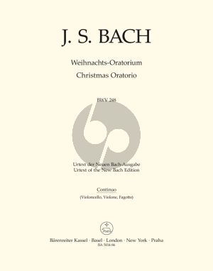 Bach Weihnachts Oratorium BWV 248 Soli-Chor-Orch. Basso Continuo