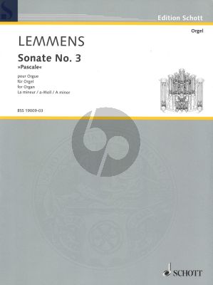 Lemmens Sonate No.3 'Pascale' Orgel