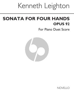 Leighton Sonata Op.92 Piano 4 hds