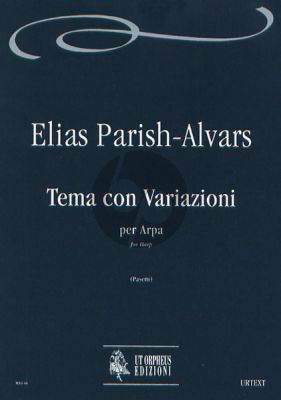 Parish Alvars Theme con Variationi for Harp (edited by Anna Pasetti)