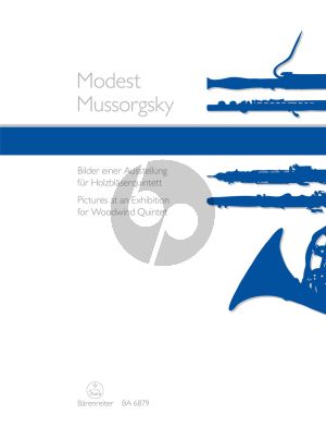 Mussorgsky Pictures at an Exhibition Woodwind Quintet (Score/Parts) (transcr. Joachim Linckelmann)