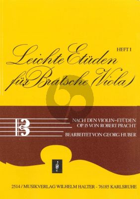 Pracht Leichte Etüden für Bratsche Vol.1 (Viola) (nach den Violin-Etüden Op.15)