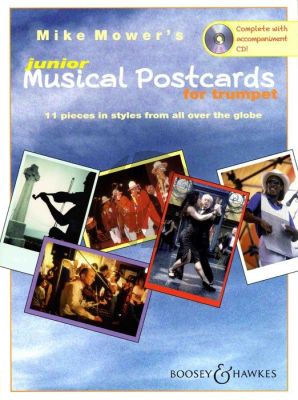 Mower Junior Musical Postcards for Trumpet (Bk-Cd) (11 pieces in styles from all over the globe)