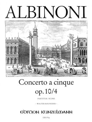 Albinoni Concerto G-dur Op.10 / 4 Violine-Streicher-Bc (Partitur) (Walter Kolneder)