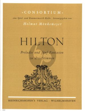 Hilton Preludio und 5 Fantasien zu 3 Stimmen Partitur