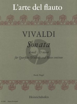 Vivaldi Sonate d-moll Flote oder Violine und Bc (Frank Nagel)