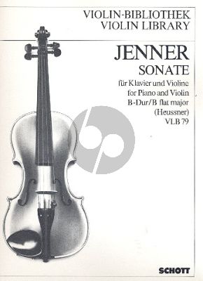 Jenner Sonate B-dur Violine-Klavier (Horst Heussner)