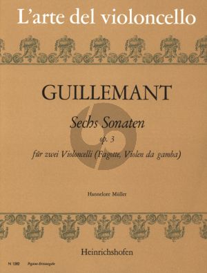 Guilmant 6 Sonaten Op. 3 2 Violoncellos (oder Fagott) (Hannelore Muller)