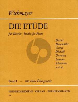 Die Etude Vol.1 Klavier (100 kleine Etuden fur Anfanger) (edited Th.Wiehmayer)