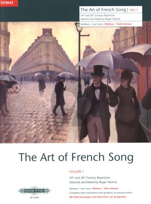 Album Art of French Song Vol.1 24 Songs for Medium- Low Voice (Edited by Roger Nichols) (19th & 20th Century Repertoire)