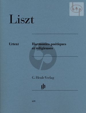 Liszt Harmonies Poetiques et Religieuses Piano solo