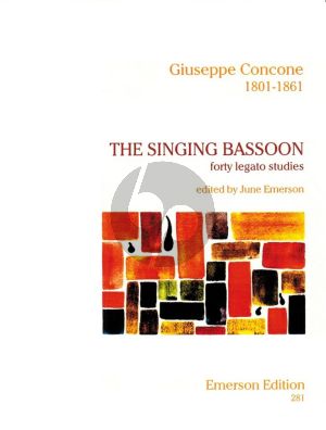 Concone Singing Bassoon - 40 Legato Studies (Emerson)