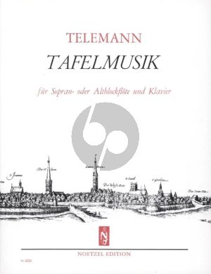 Telemann Tafelmusik fur Sopran- oder Altblockflote und Klavier (Herausgeber Fritz Koschinsky)