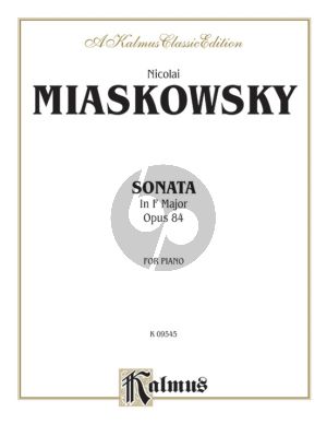 Miaskovsky Sonata F-major Op.84 Piano solo