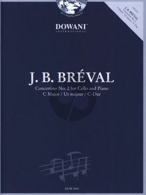 Breval Concertino No.2 C-major for Violoncello and Piano Book with Cd (Walter Despalj) (Dowani 3 Tempi Play-Along)