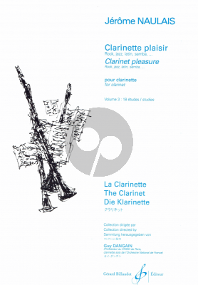 Naulais Clarinette Plaisir Vol.3 18 Etudes