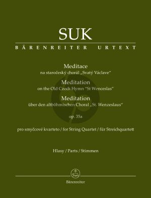 Suk Meditation on the Old Czech Hymn "St Wenceslas" string quartet parts