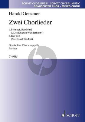 Genzmer 2 Chorlieder GeWV 30 SATB (Steh auf Nordwind-Der Tod)