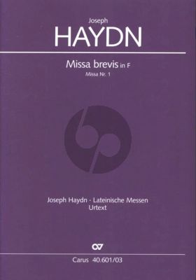 Missa Brevis F-dur Hob.XXII:1 2 Sopr. Soli-SATB- Orchestra