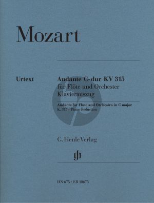 Mozart Andante C-dur KV 315 Flöte-Klavier (ed. Henrik Wiese) (Henle)