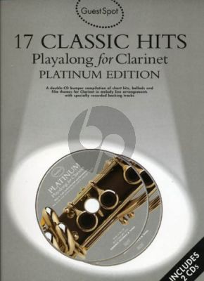 Guest Spot 17 Classic Hits Playalong clarinet book-CD