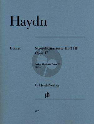 Haydn Streichquartette Vol.3 Op.17 Stimmen (edited by Georg Feder) (Henle-Urtext)