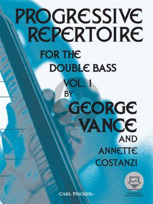 Vance Constanzi Progressive Repertoire for the Double Bass Vol.1 Book with Audio Online