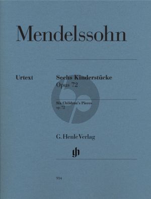 6 Kinderstucke Op.72 Piano solo