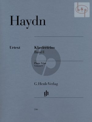 Haydn Klaviertrios Vol. 1 (edited by Wolfgang Stockmeier) (Henle-Urtext)