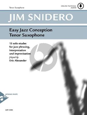 Easy Jazz Conception Tenor and Soprano Saxophone Book with Audio Online