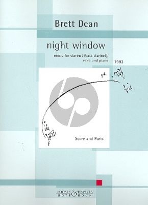 Dean Night Window (1993) Klarinette oder Bassklarinettte-Viola-Klavier (Partitur und Stimmen)