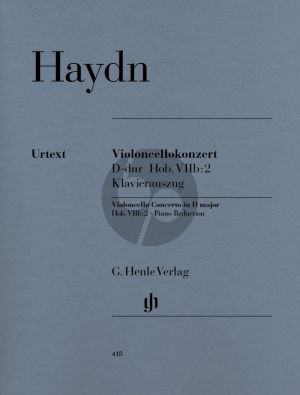 Haydn Concerto D-major Hob.VIIb:2 for Violoncello-Orchestra - Edition for Violoncello und Klavier (Edited by Sonja Gerlach) (Henle-Urtext)