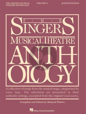 The Singers Musical Theatre Anthology Vol.3 Baritone/Bass (Compiled by Richard Walters) (Book Only)