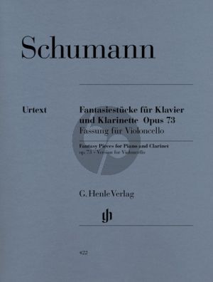 Schumann Fantasiestucke Op.73 Edition for Violoncello and Piano (edited by Ernst Herttrich - Fingering Hans-Martin Theopold- Fingering Violoncello Reiner Ginzel) (Henle-Urtext)