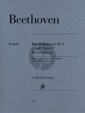 Beethoven Concerto No.3 Op.37 c-minor for Piano and Orchestra Rediction for 2 Piano's with original Cadenzas (edited by Hans-Werner Kuthen - fingering by Hans Kann) (Henle-Urtext)