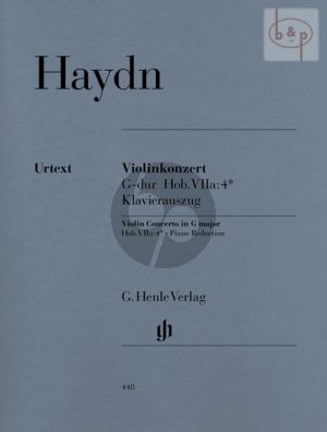 Concerto G-major (Hob. VIIa:4*) Violin and Orchestra Edition vor Violin and Piano