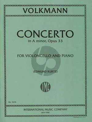 Volkmann Concerto a-minor Op.33 Cello and Piano (Edmund Kurtz)