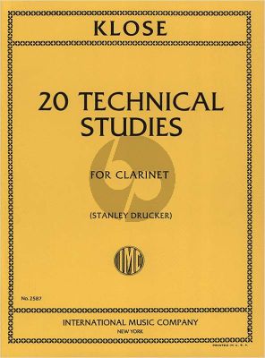Klose Technical Studies for Clarinet (Stanley Drucker)
