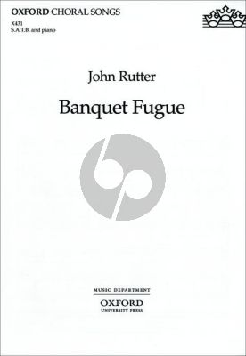 Rutter Banquet Fugue from the Reluctant Dragon for SATB & Piano/Piano,Bass and Drumkit