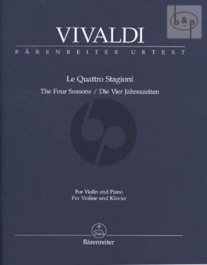 Vivaldi 4 Jahreszeiten (The 4 Seasons) Op.8 No.1-4 Violin-Piano